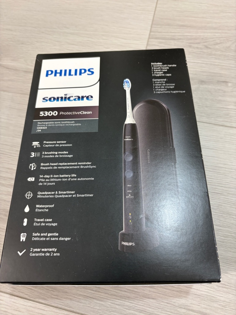 Philips Sonicare 5300 ProtectiveClean Electric Toothbrush - Black